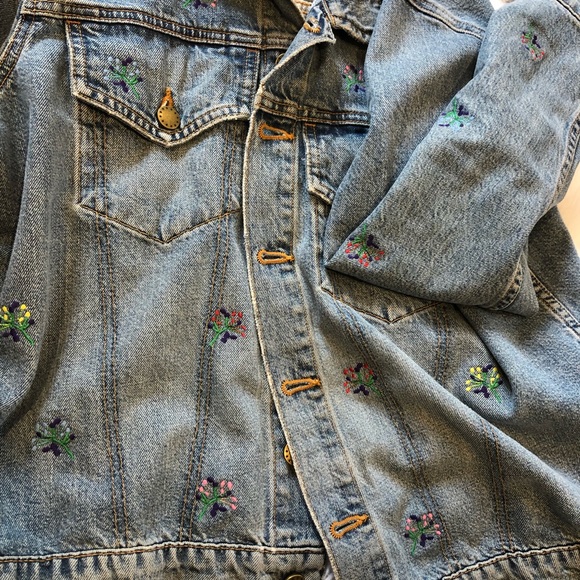 THE GREAT floral jean jacket - Picture 6 of 8